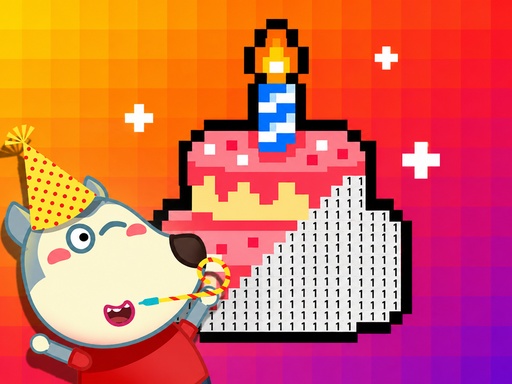 Copertina di Wolfoo Birthday Pixel Art
